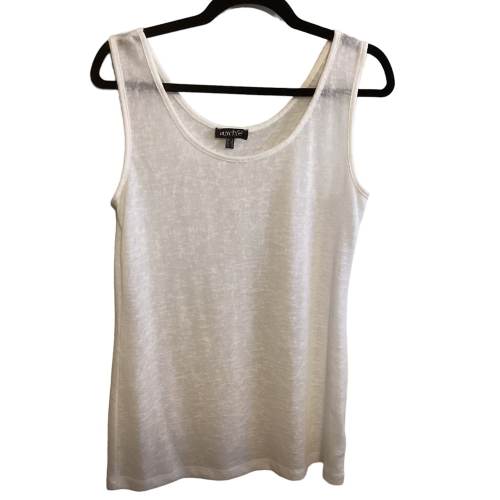 Marble tunic top in white &aqua size medium EUC - Picture 6 of 7